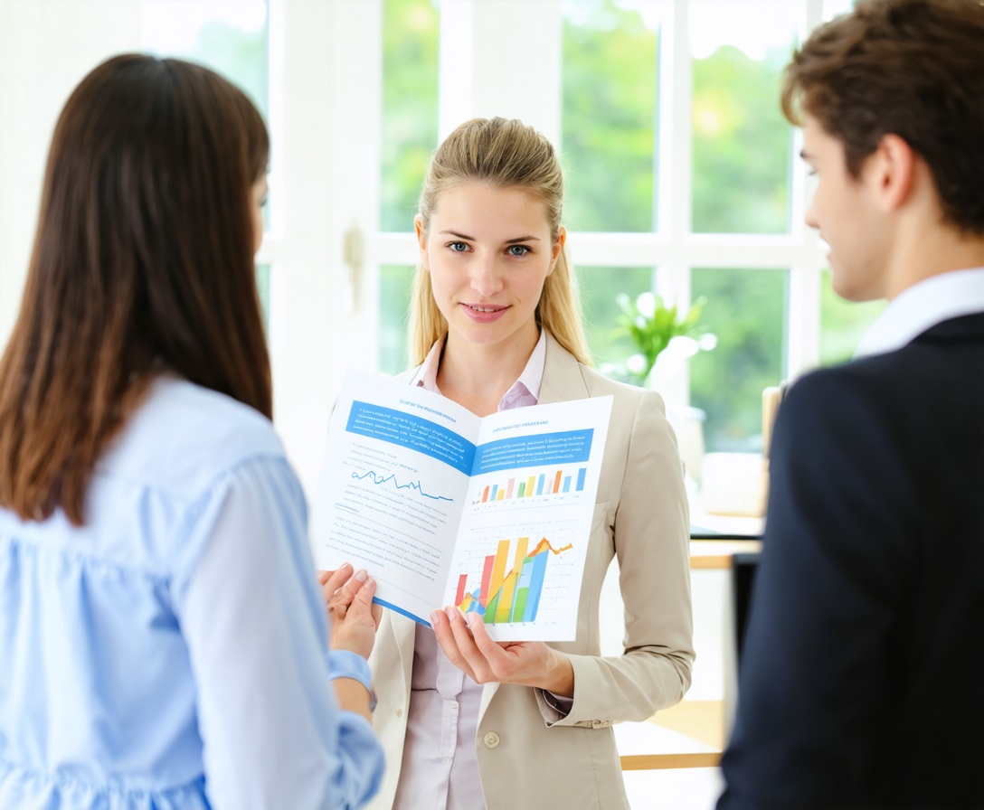 Student discussing financing options with a counselor