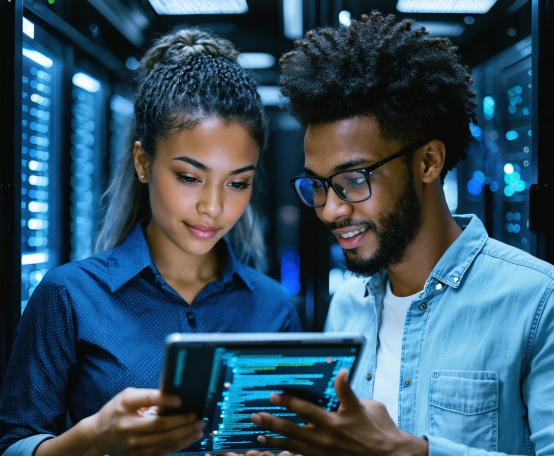 Students collaborating on complex architectural problems